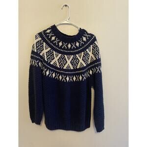 VTG Distinction Hand Knitted Chunky Sweater Winter Sizelarge